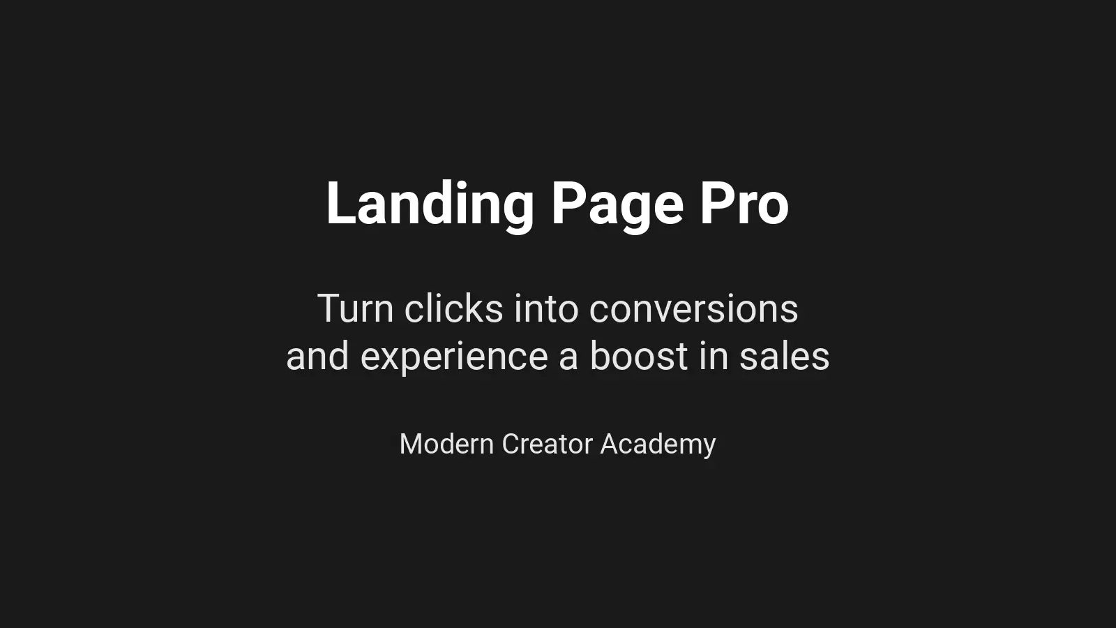 Landing Page Pro